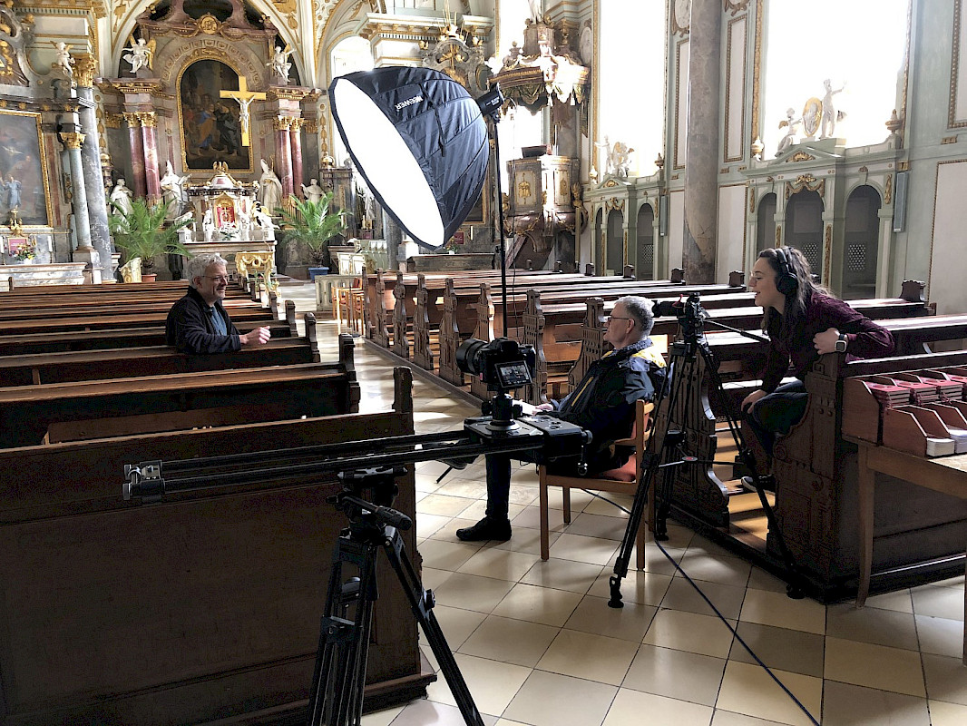 Videodreh in der Klosterkirche – ©&nbsp;roadventures 2023