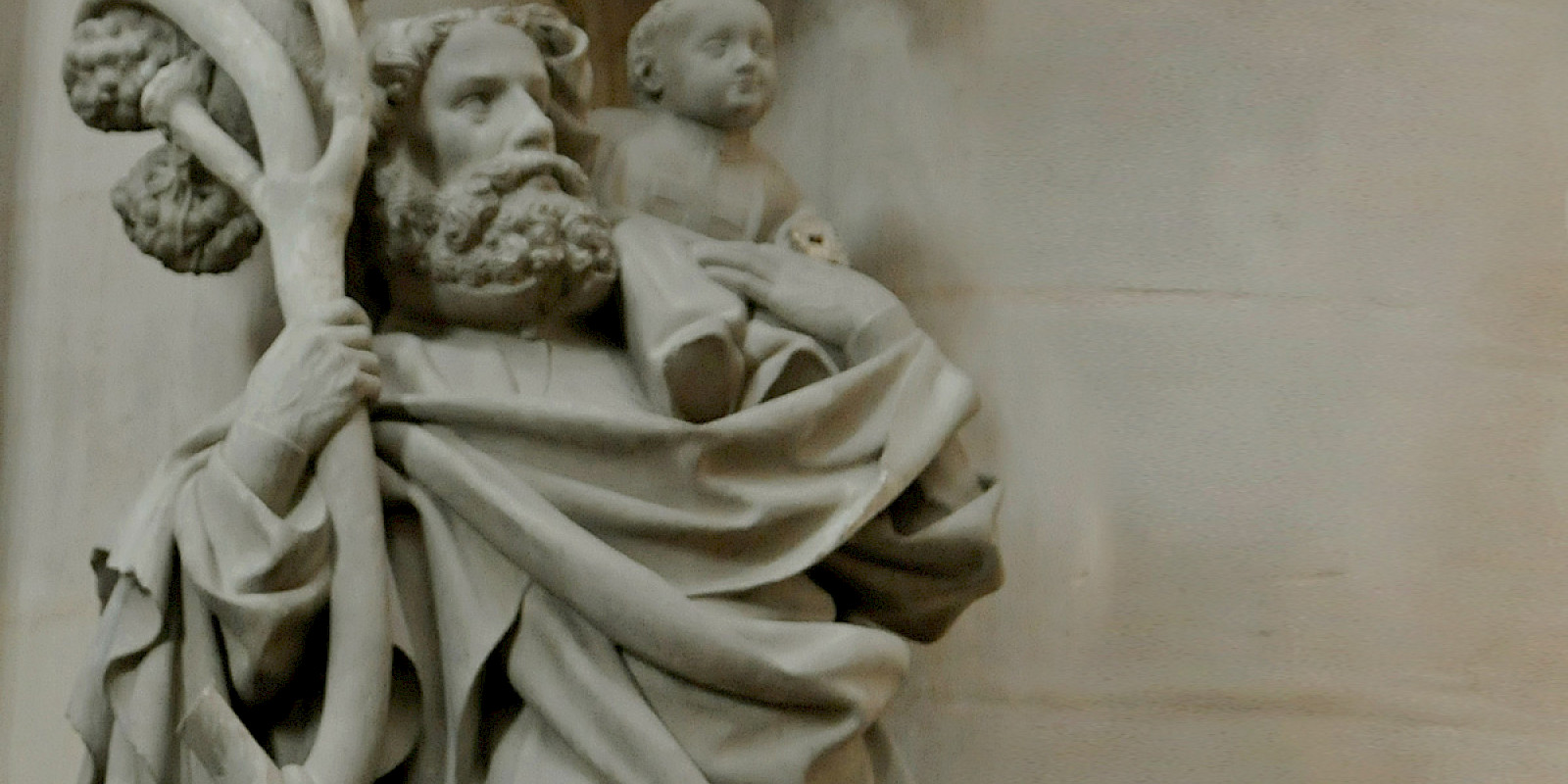 Christophorus in der Kirche St. Jakob, Rothenburg/Tauber – © Br. Bodo Flach, 2012