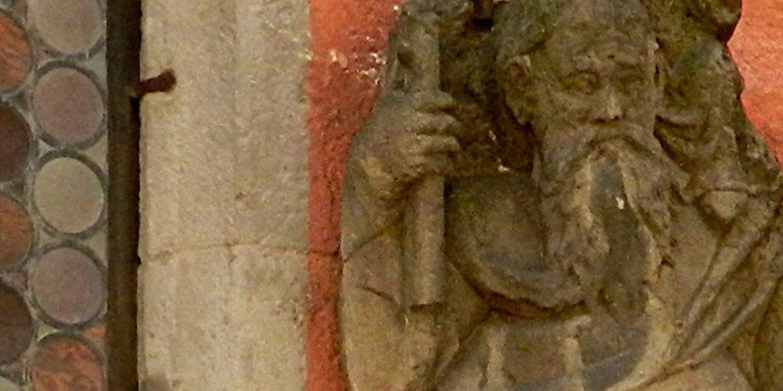 Christophorus an der Kirche St. Johannis, Rothenburg/Tauber – © Br. Uwe Stodte, 2012